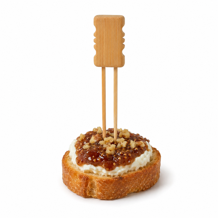 Stecchino doppio Mbola in bambù (FOR50) - H 15 cm - 24 pezzi