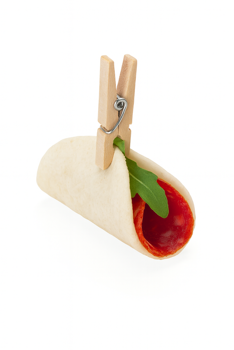 Mini mollette per bucato in legno - H 2,5 cm - 100 pezzi