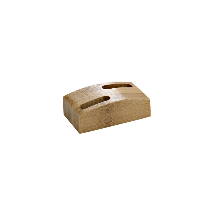 Mini supporto "Shani" in bambù per 2 stecchini - 6 cm x 3,5 cm x 2 cm - 10 pezzi