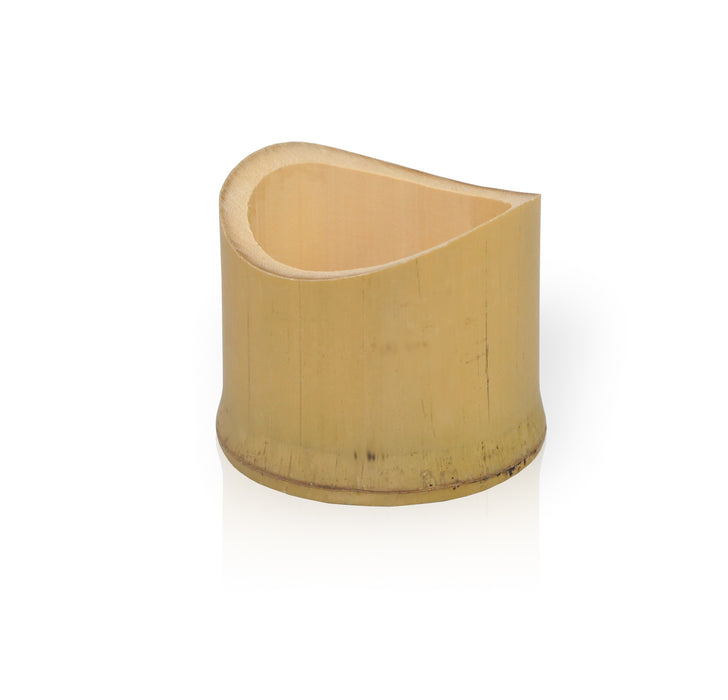 Metà tubo di bambù "Tamago" - 37 ml - Ø 5,5 cm - H 4,2 cm - 20 pezzi
