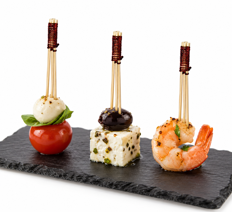 Stecchino Teepi a tre punte in bambù 8 cm (FOR50) - H 9 cm - 100 pezzi