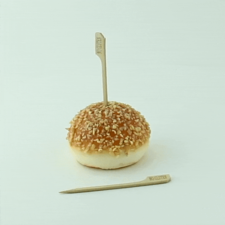 Stecchino Teppo Gushi in bambù segnale No Gluten (FOR50)  H90mm