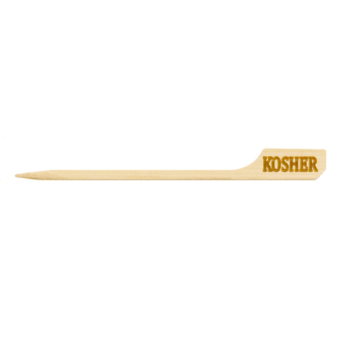 Stecchino Teppo Gushi in bambù segnale Kosher (FOR50) - H 9 cm - 100 pezzi