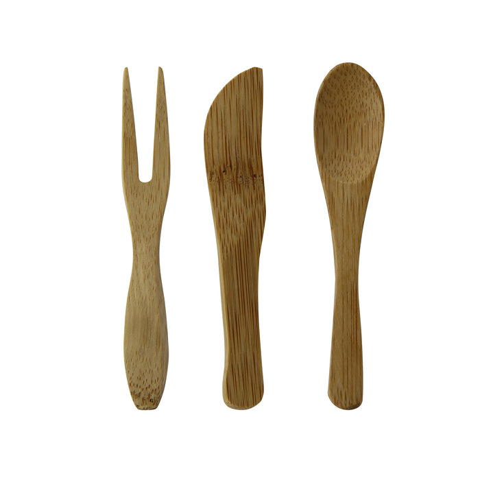 Cucchaino "Tung" in bambù - H 9 cm - 50 pezzi