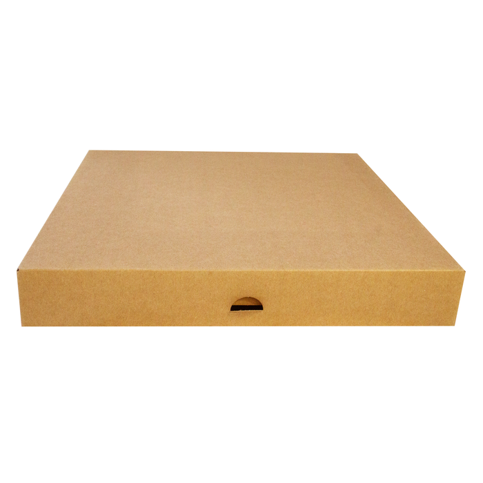 Scatola da pasticceria in cartone kraft - 32 cm x 32 cm x 5 cm - 50 pezzi