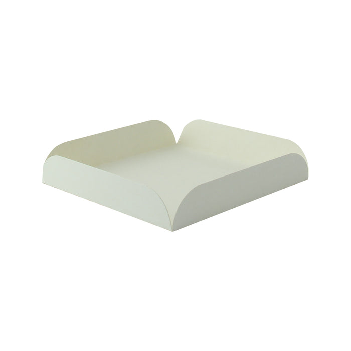 Quadrato sottotorta in cartone bianco con alette - 15 cm x 15 cm x 2 cm - 250 pezzi