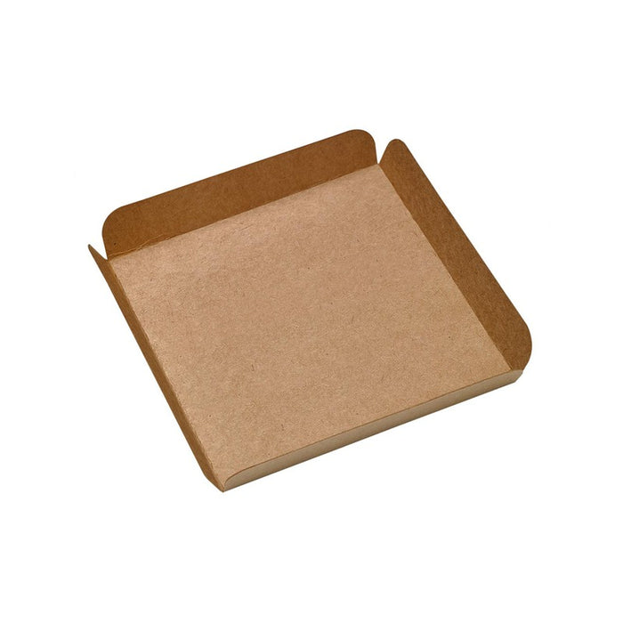 Quadrato sottotorta in cartone kraft con alette 170x170mm H20mm