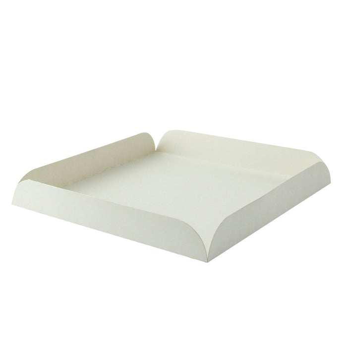 Base cuadrada en cartón blanco con pliegue en los bordes 190x190mm A20mm - 250Uds