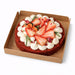 Quadrato sottotorta in cartone kraft con alette 190x190mm H20mm