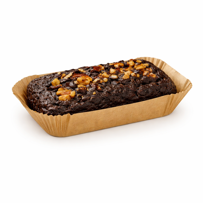 Pirottino ovale in carta da forno scura siliconata - 15,5 cm x 7,5 cm x 5,7 cm - 50 pezzi