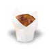 Pirottino da forno a forma di tulipano in carta bianca siliconata  H80mm
