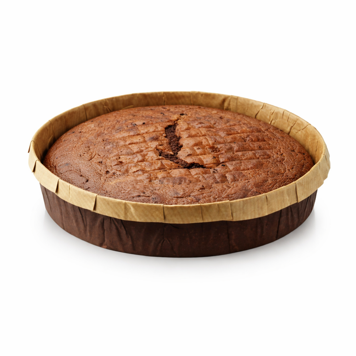 Stampo da forno in carta kraft - Ø 18 cm - H 3,5 cm - 80 pezzi