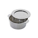 Contenitore in PS argentato con manici e coperchio  H34mm
