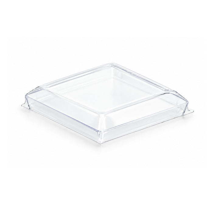 Coperchio in plastica per piattino fingerfood Taiti (PET1) - 4,6 cm x 4,6 cm x 1 cm - 200 pezzi