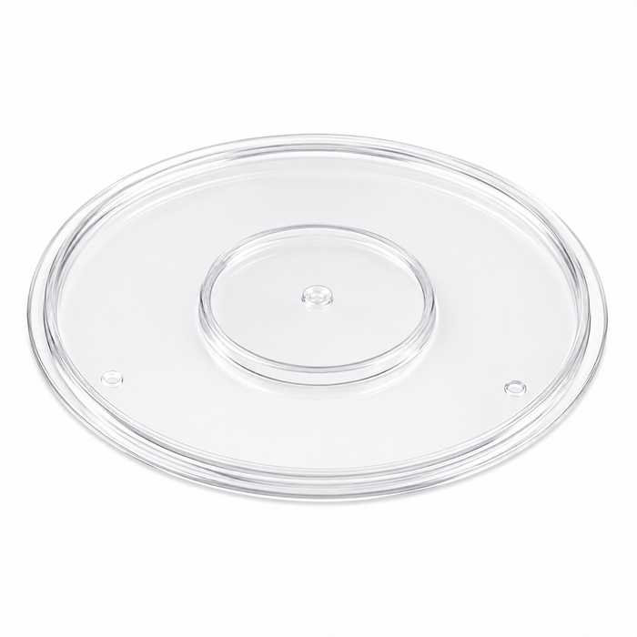 Coperchio in plastica per piattino fingerfood Milou (PET1) - Ø 7,5 cm - H 0,2 cm - 12 pezzi