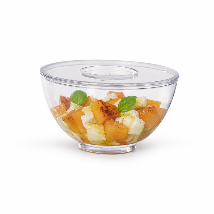 Coperchio in plastica per piattino fingerfood Milou (PET1) - Ø 7,5 cm - H 0,2 cm - 12 pezzi