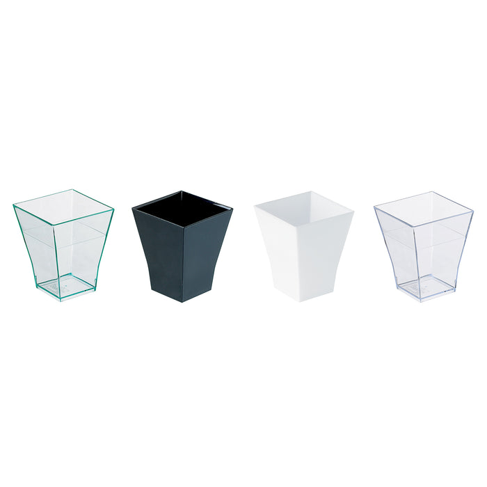 "Taiti" Bicchierini quadrati trasparenti - 60 ml - 4,5 cm x 4,5 cm x 5,5 cm - 30 pezzi