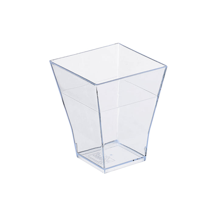 "Taiti" Bicchierini quadrati trasparenti - 60 ml - 4,5 cm x 4,5 cm x 5,5 cm - 30 pezzi
