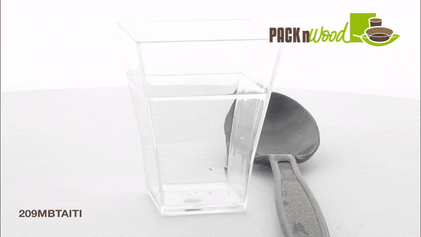 "Taiti" Bicchierini quadrati trasparenti 45x45mm H55mm 60ml