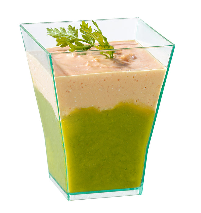 "Taiti" Bicchierini quadrati trasparenti - 60 ml - 4,5 cm x 4,5 cm x 5,5 cm - 30 pezzi