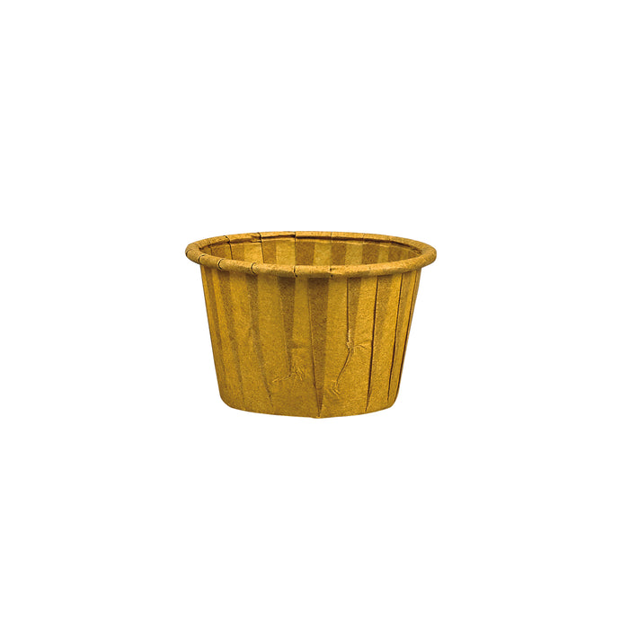Coppetta in carta marrone plissettata anche per cottura in forno - 30 ml - Ø 4,4 cm - H 2,8 cm - 200 pezzi