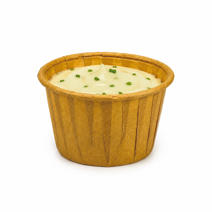 Coppetta in carta marrone plissettata anche per cottura in forno - 30 ml - Ø 4,4 cm - H 2,8 cm - 200 pezzi