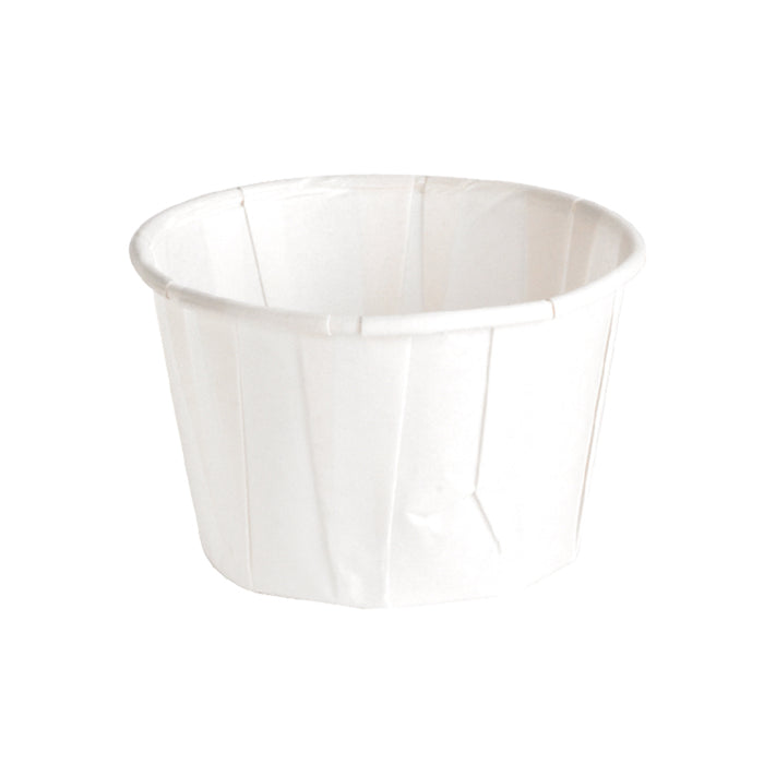 Coppetta in carta bianca plissettata anche per cottura in forno - 60 ml - Ø 5,4 cm - H 3,5 cm - 200 pezzi