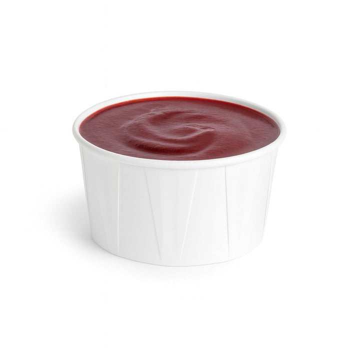 Coppetta in carta bianca plissettata anche per cottura in forno  H35mm 60ml