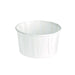 Coppetta in carta bianca plissettata anche per cottura in forno  H40mm 95ml