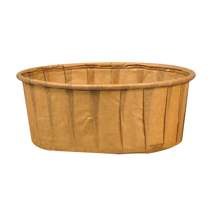 Coppetta in carta marrone plissettata anche per cottura in forno  H30mm 120ml