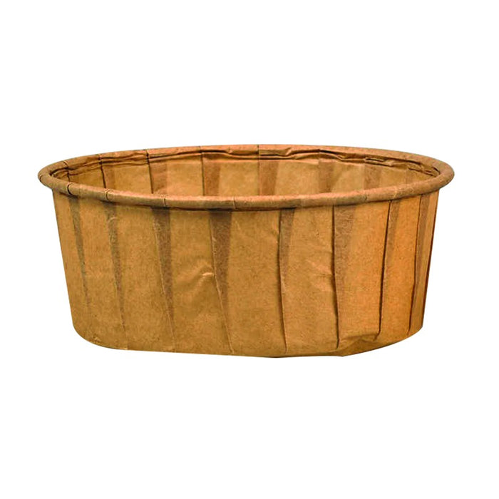 Coppetta in carta marrone plissettata anche per cottura in forno  H30mm 120ml