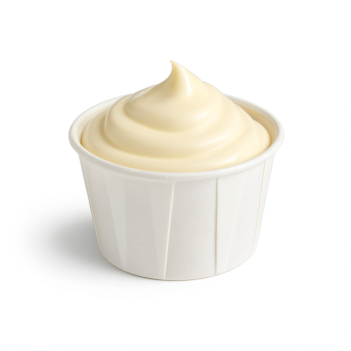Coppetta in carta bianca plissettata anche per cottura in forno  H30mm 120ml