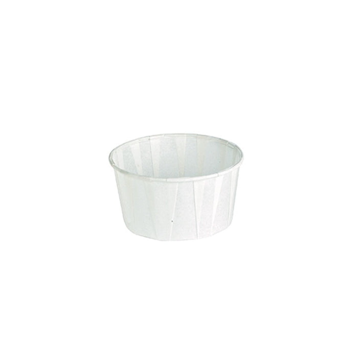 Coppetta in carta bianca plissettata anche per cottura in forno  H30mm 120ml