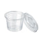 Coperchio in PET diam (PET1) - Ø 4,5 cm - H 1,1 cm - 100 pezzi