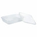 Caja rectangular traslucida PP con tapa. 500ml 173x120mm A37mm - 25Uds