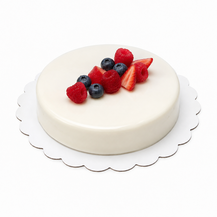 Cartone tondo bianco con bordo decorato - Ø 32 cm - 250 pezzi