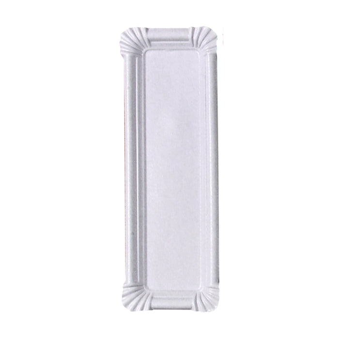 Piatto in cartone riciclato bianco - 23 cm x 8 cm - 250 pezzi
