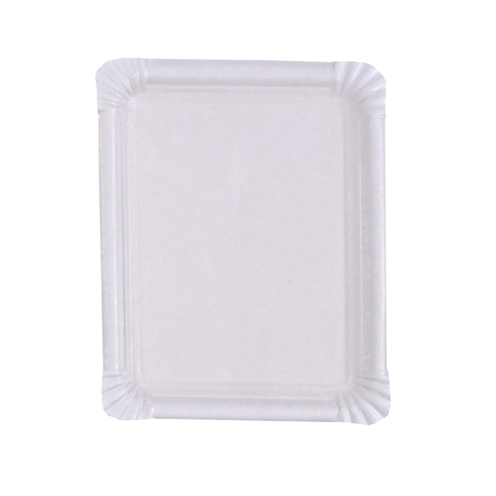 Piatto in cartone bianco - 20 cm x 16 cm - 250 pezzi