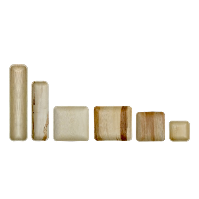 Vassoio in palma - 32,5 cm x 9 cm x 2,5 cm - 10 pezzi
