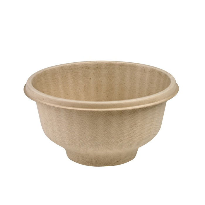 Contenitore per zuppa in polpa di canna da zucchero con coperchio  H90mm 680ml