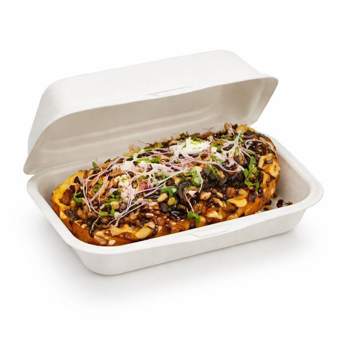 Conchiglia in polpa di canna da zucchero 170x125mm H50mm 450ml