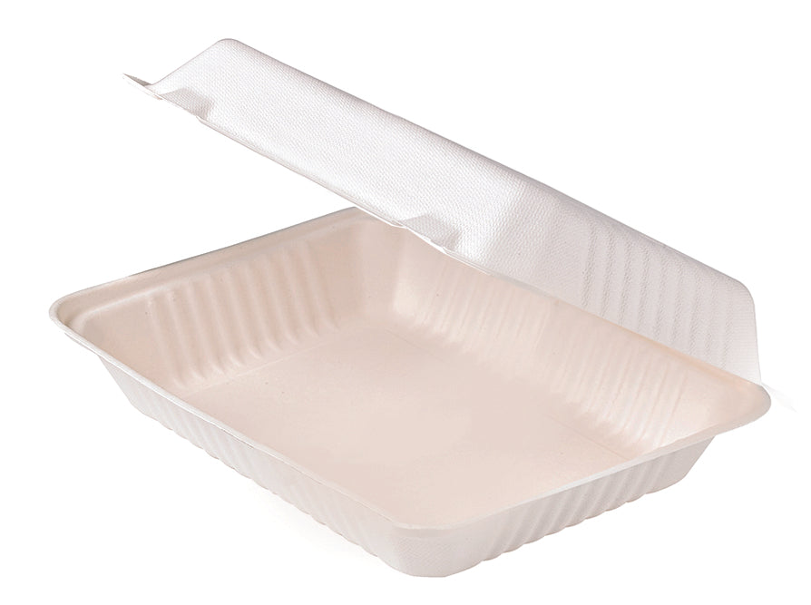 Conchiglia in polpa di canna da zucchero 232x157mm H80mm 830ml