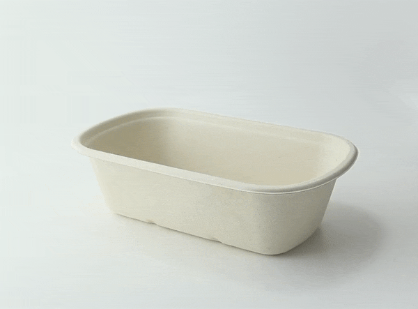 Vaschetta in polpa di canna da zucchero scura 230x135mm H65mm 1150ml