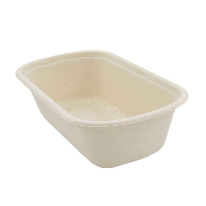 Vaschetta in polpa di canna da zucchero scura 230x135mm H65mm 1150ml