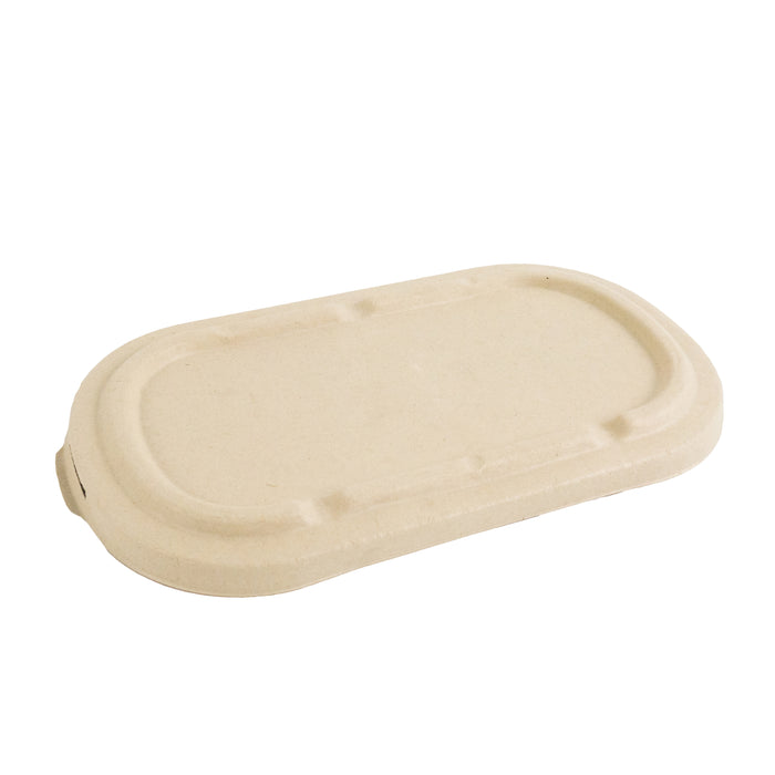 Coperchio rettangolare in polpa scura (PAP21) - 24 cm x 13,5 cm x 1,5 cm - 50 pezzi