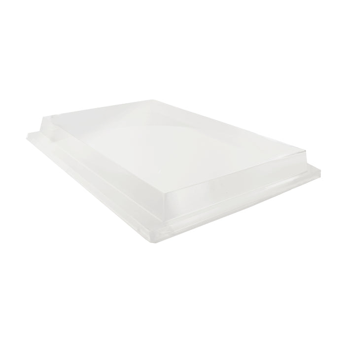 Coperchio in PET trasparente per vassoio Atlas (PET1) - 38 cm x 28 cm x 4 cm - 10 pezzi