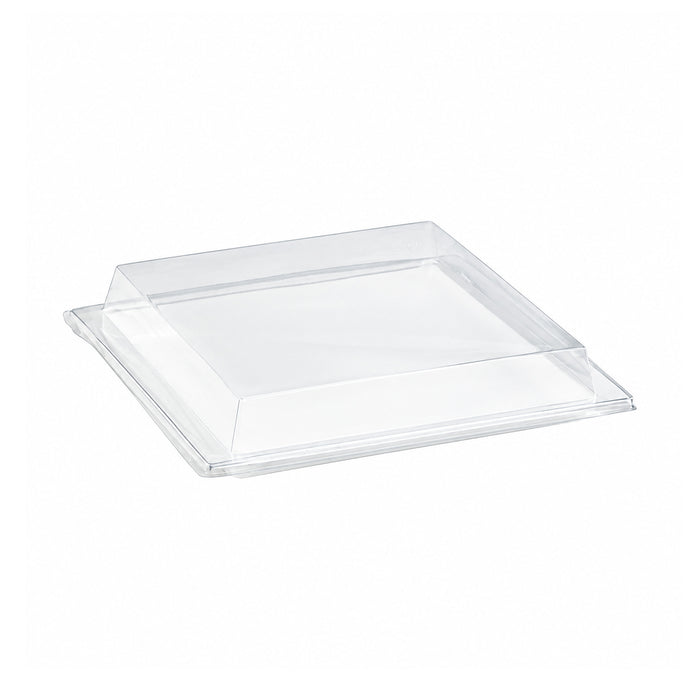 Coperchio in PET trasparente per vassoio Atlas (PET1) - 27,5 cm x 26,5 cm x 3,3 cm - 100 pezzi