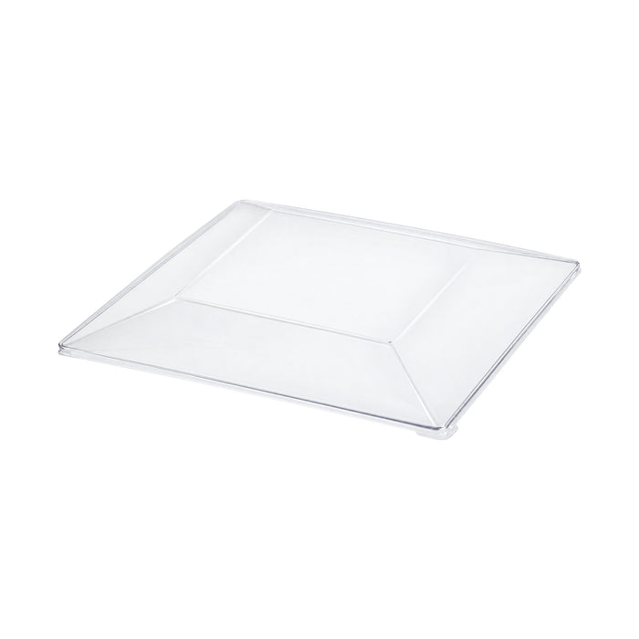 Coperchio in PET trasparente quadrato - 28 cm x 28 cm x 4 cm - 60 pezzi