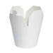 Contenitore a base tonda in cartone bianco stile orientale, chiusura a incastro  H120mm 950ml