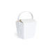 Contenitore quadrato in cartone bianco stile orientale, chiusura a incastro 65x71mm H70mm 230ml